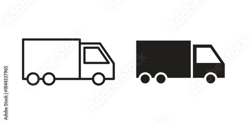 Delivery van icons Symbol, logo illustration. icon concept for web design