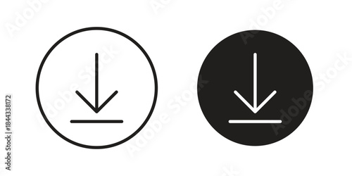 Download button icons Symbol, logo illustration. icon concept for web design