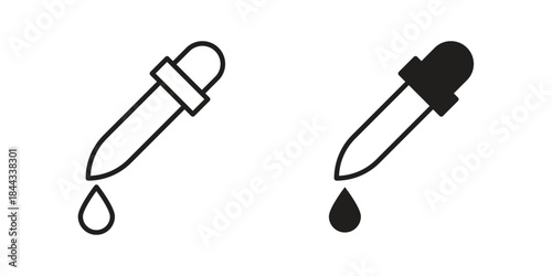 Dropper icons Symbol, logo illustration. icon concept for web design