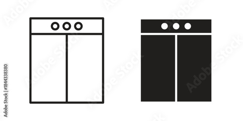 Elevator icons Symbol, logo illustration. icon concept for web design