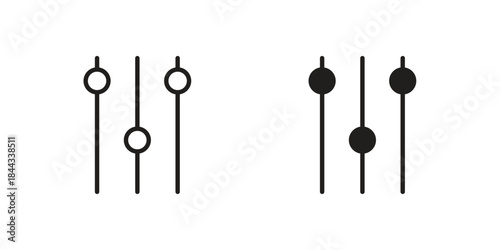 Equalizer icons Symbol, logo illustration. icon concept for web design