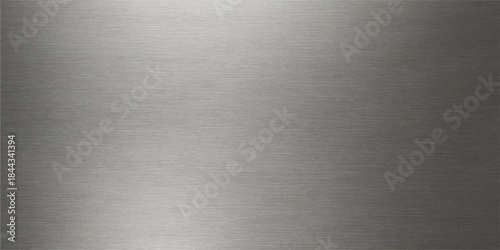 Brushed metal texture background featuring a gray stainless steel surface and shiny aluminum plate pattern