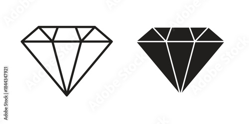 Diamond icons logo design, Pictogram Icons