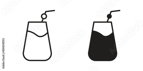 Drink icons logo design, Pictogram Icons