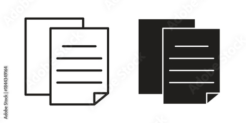 Duplicate icons logo design, Pictogram Icons