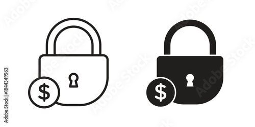 Fixed price icons logo design, Pictogram Icons