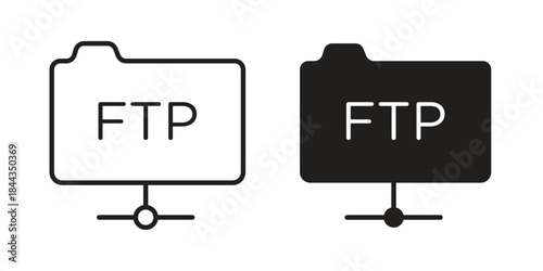 FTP icons logo design, Pictogram Icons