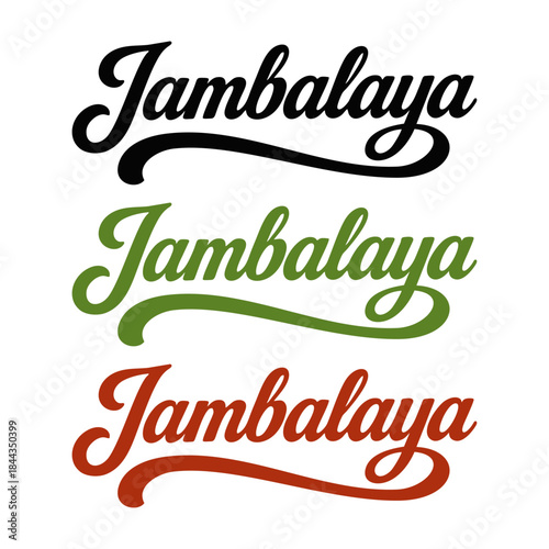 Jambalaya logo vector illustration