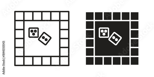 Game board icons logo design, Pictogram Icons