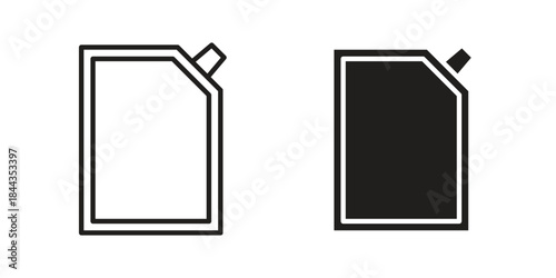 Doys collection Silhouette flat icon design element.pouch icons on white background. Line vector sign, symbol for web and mobile