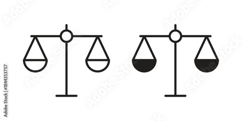 Ethics icons on white background. Line vector sign, symbol for web and mobile