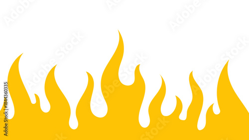 a fire is burning on a white background