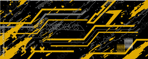 Vector abstract stripe for sports car, motorcycle, boat, yacht, sticker for vehicles. Arrow, striped design element. Modern vector background.