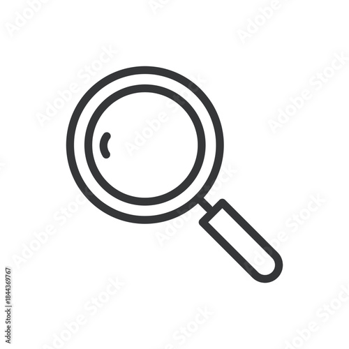 Magnifying glass icon thin line icon. Editable stroke