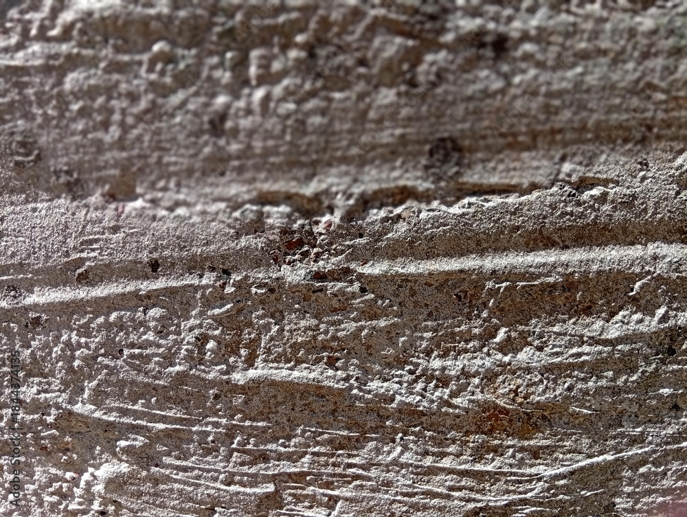 Obraz premium Rough concrete wall texture with horizontal lines