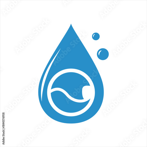 icon drop of water logo, logo design elements, bold lines, memorable, simple logo, graphic elements.