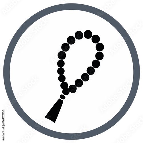 Islamic Prayer Beads Rosary with Tassel Icon