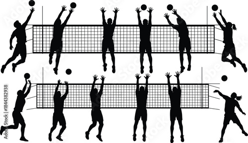 Black and white silhouette vector set of diverse casual apparel including t-shirts, hoodies, long-sleeve shirts, jeans, pleated skirts, shorts, and dresses, for clothing fashion graphics