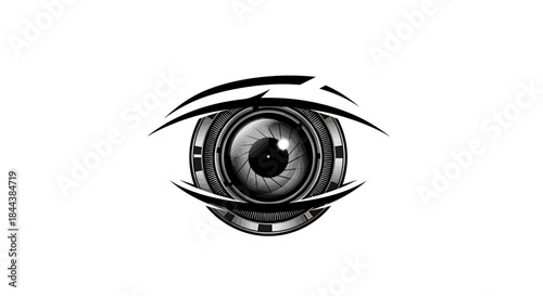 Futuristic Eye Design Concept for Security Surveillance and Visual Technology