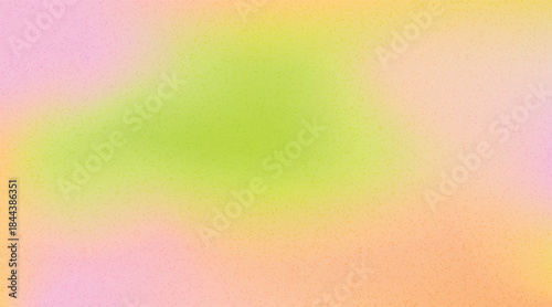 Vector illustration of soft colorful gradient background with smooth color transitions with trendy retro grain texture
