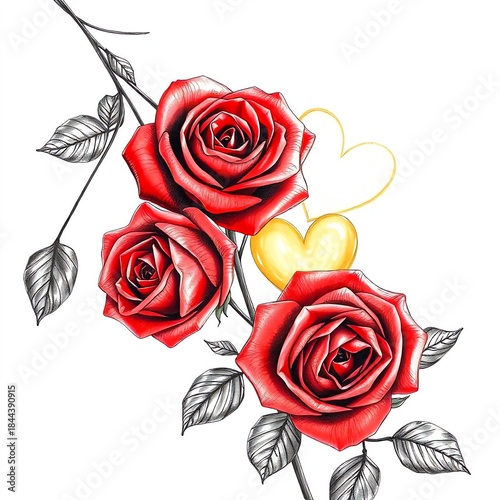 Cute Valentine’s Day Cartoon Love Concept