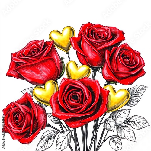 AI-Generated Valentine’s Day Love Concept Illustration