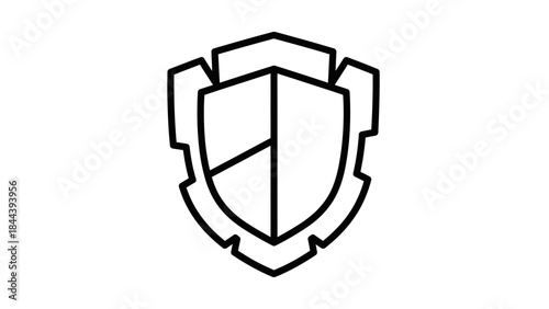 Shield Security Protection Icon Symbol Logo.