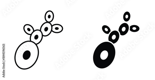 Yeast icon graphic design. Vector icon illustrations