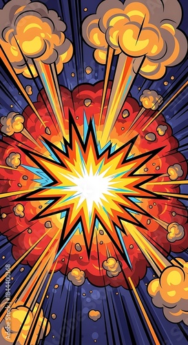 Explosive Burst - A Dynamic Display of Energy and Power.