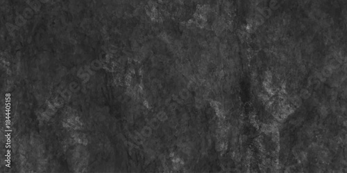  Distressed Rough Black cracked wall slate texture wall, abstract grey color design are light with white gradient background,  old stone wall with grain noise particles.