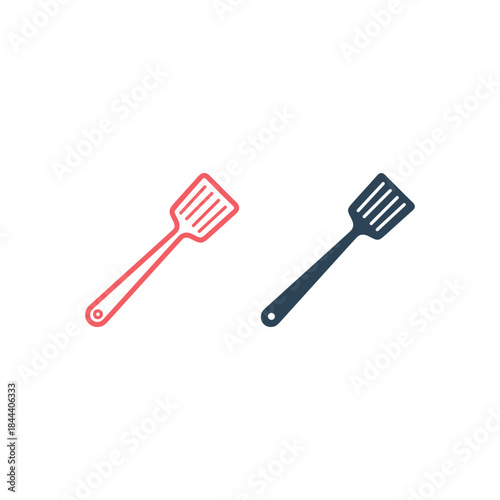 Spatula icons set logo template design illustration