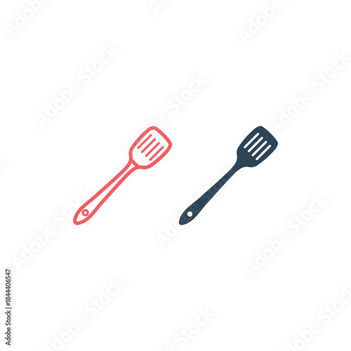 Spatula icons set logo template design illustration