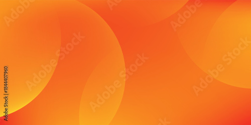 Minimal geometric background. Orange elements with fluid gradient. Dynamic shapes composition.