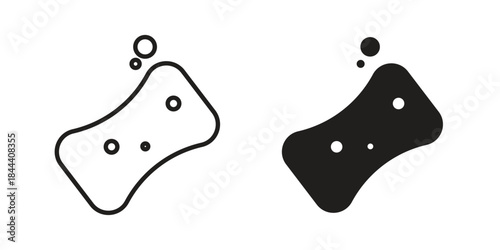 Soap icon set. Outline symbol editable.