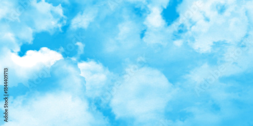 White clouds cumulus floating on blue sky , the concepts of freedom of life,  the sky refreshing in phuket thailand, beautiful spring card meteorology weather forecast,clouds in the sky for wallpaper.