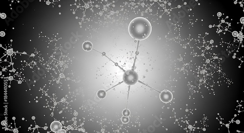 Abstract Molecular Structure - Science and Technology Connection.