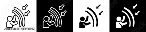 Resilience Icon Set In Black And White Filled Style Collection