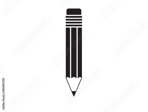 Hexagonal Grip Pencil in silhouette pure white background.