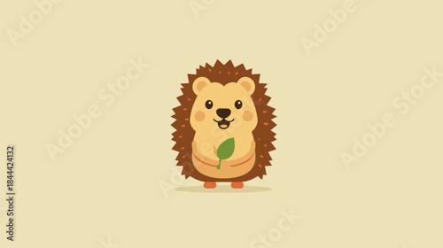 Cute Hedgehog Icon for National Hedgehog Day Celebration