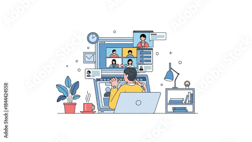 Business Team Analyzing Data and Financial Growth Metrics