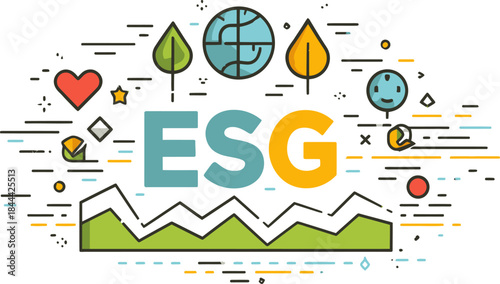 ESG Funds Icon for Sustainable Investment