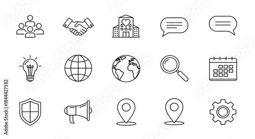 Business and global connections illustration