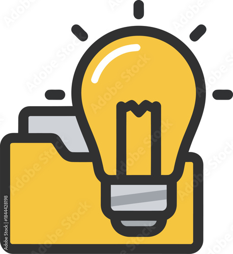 Intellectual Property Light Bulb Icon