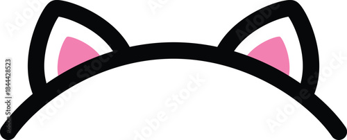 Cat ears headband costume icon