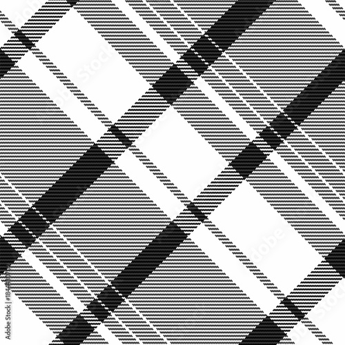 Machinery seamless plaid background, relax tartan textile fabric. Mexican pattern texture check vector in grey and white colors.