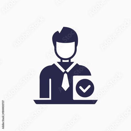 minimal code of conduct icon silhoutte templat