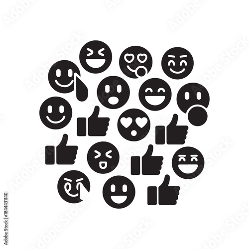 social media icons .vector eps 10