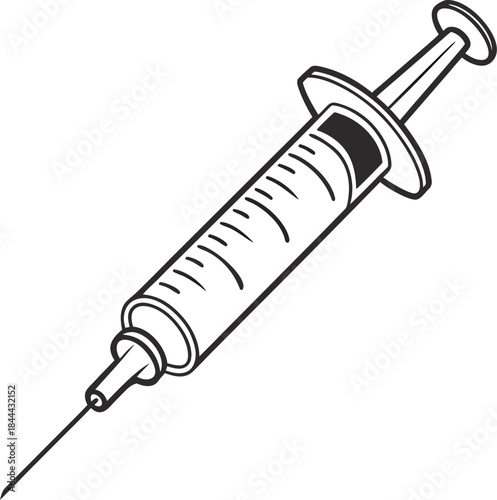 syringe isolated on white