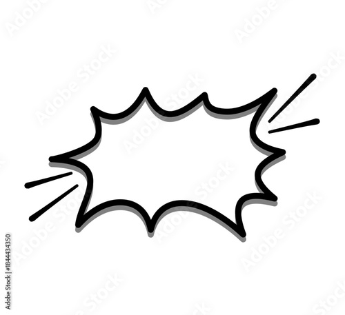 Hand Drawn Speech Balloons, Frame Set, Shout Balloons, Pop Design, Comics