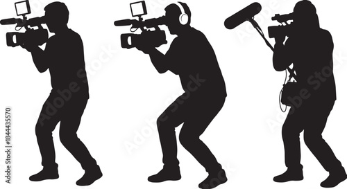 Black silhouette of flock of birds flying on white background, vector